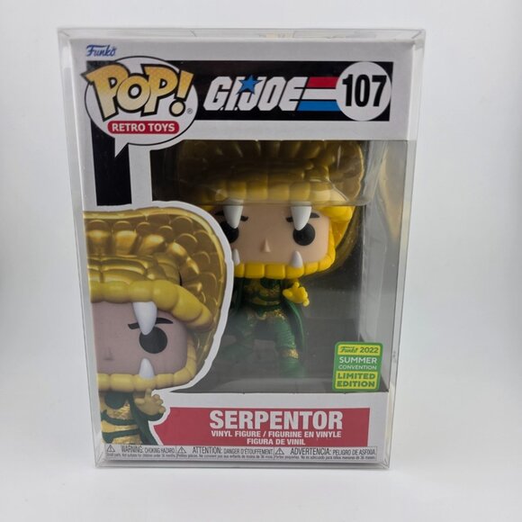 2022 Funko Pop! G.I. Joe #107 Serpentor Summer Convention Vinyl Figure NEW - Picture 1 of 5